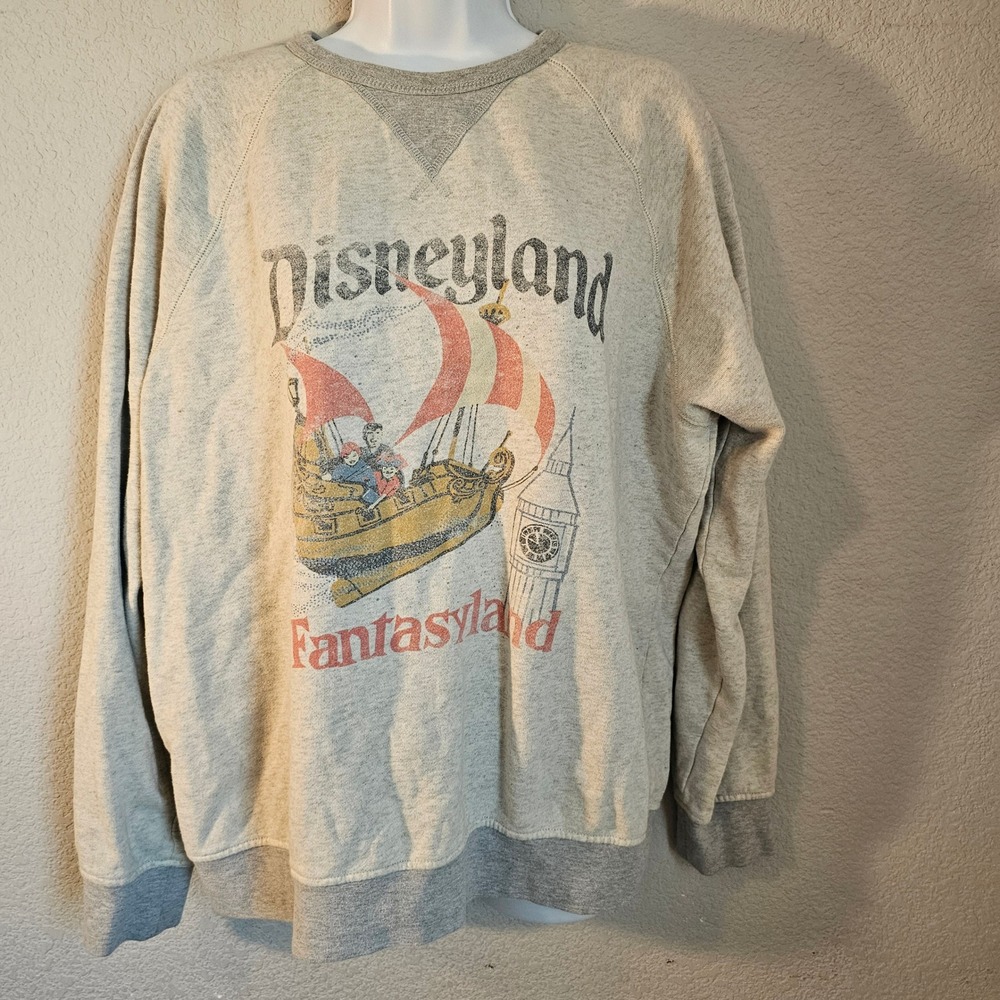 Disney Parks Forever Junk Food med fantasyland peter pan sweatshirt gray - Picture 2 of 6